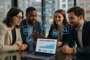 "MociDigital helping businesses implement AI marketing strategies"