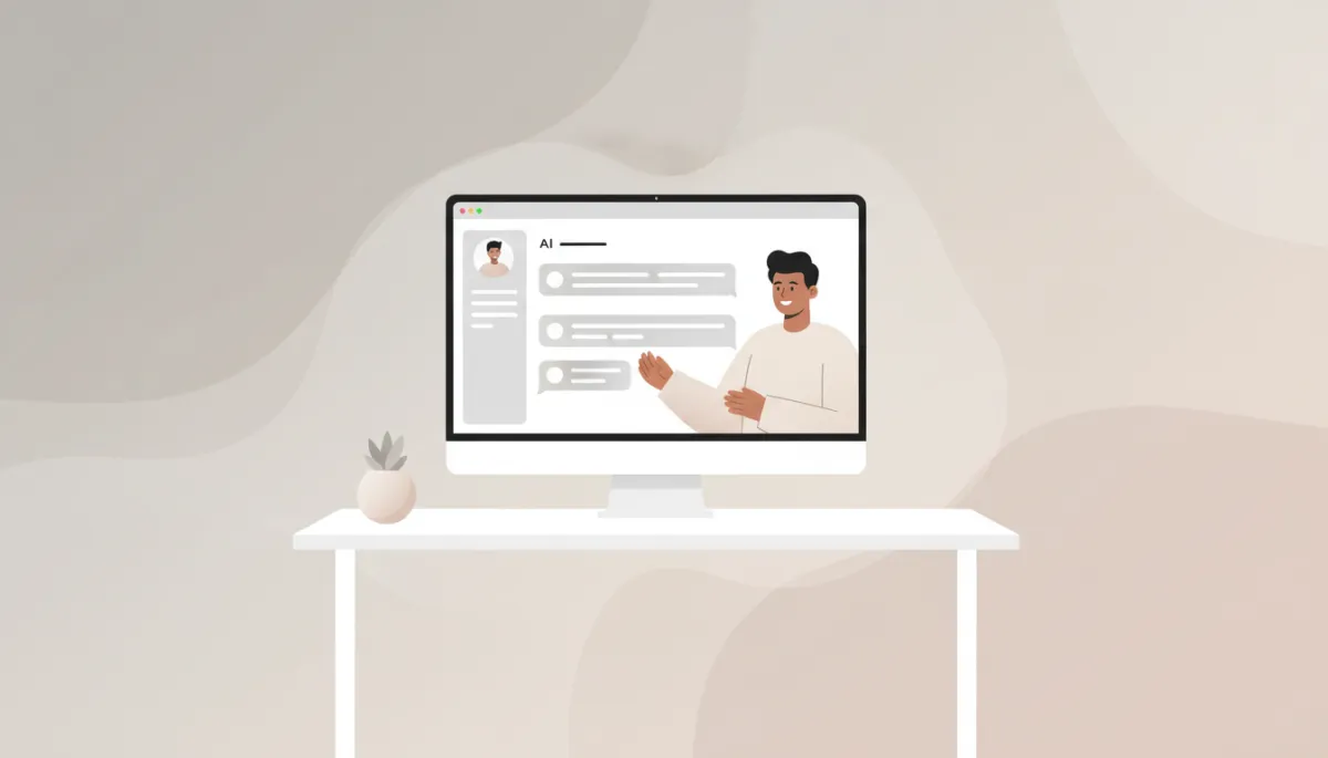 Support agent working alongside an AI chatbot that handles routine questions
